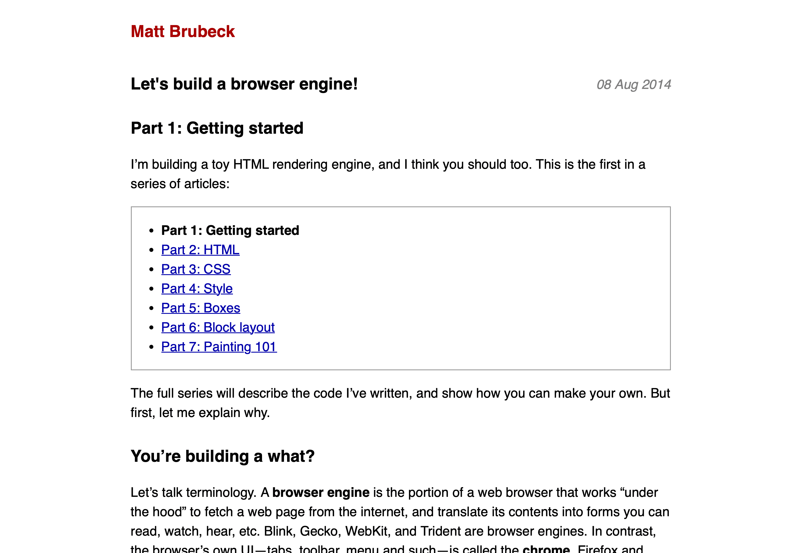 Write from experience