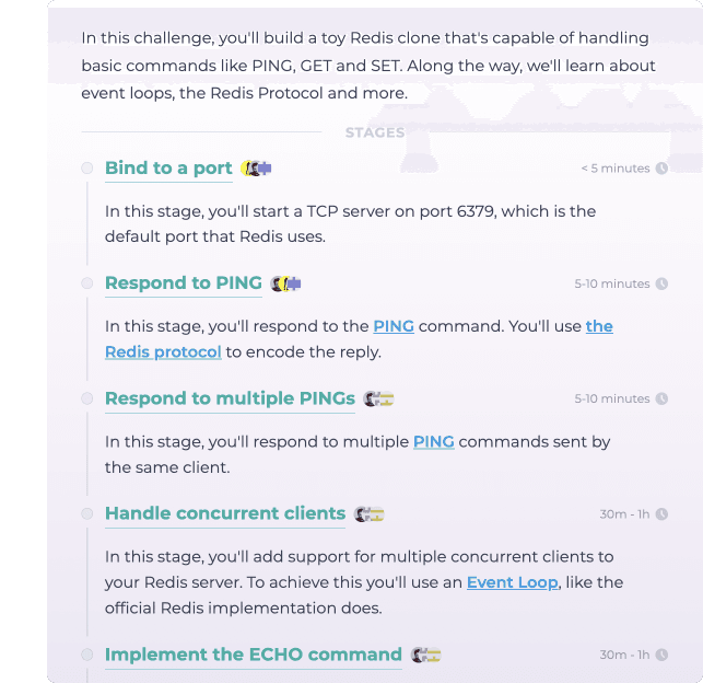 Redis stages preview